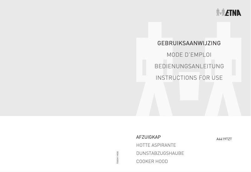 First page image of the manual for A4419TZT