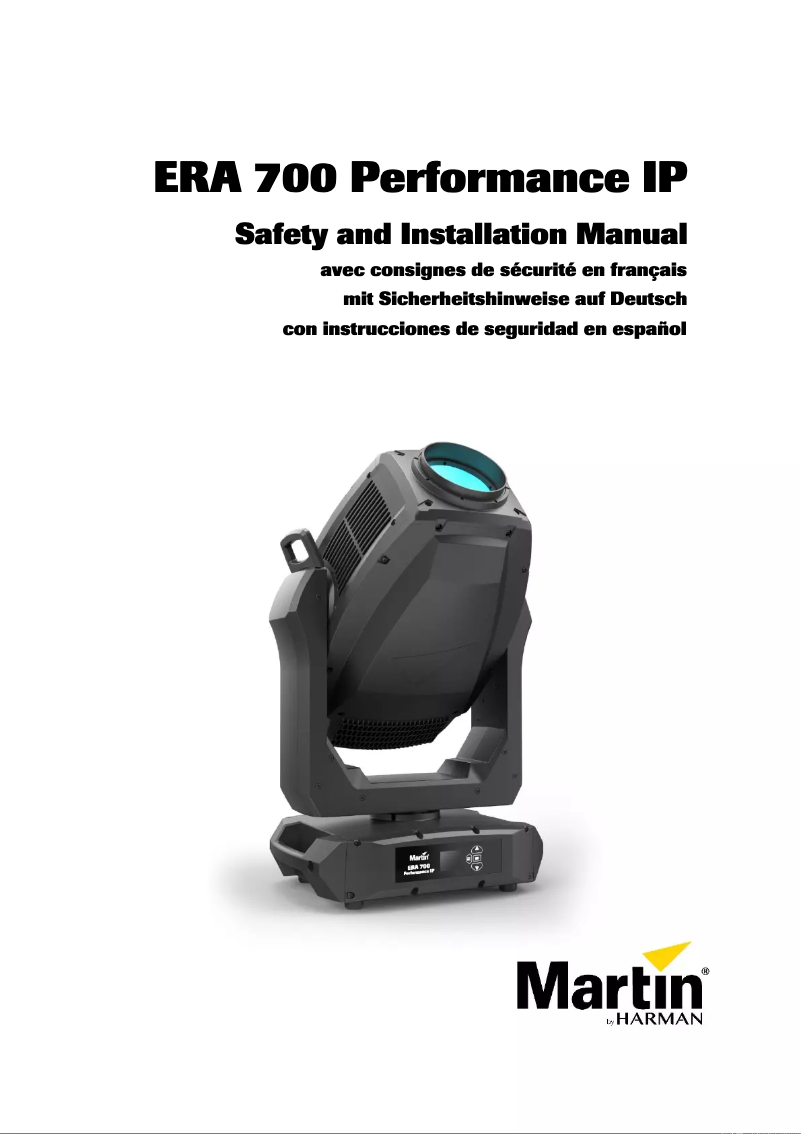 First page image of the manual for ERA 700 Performance IP