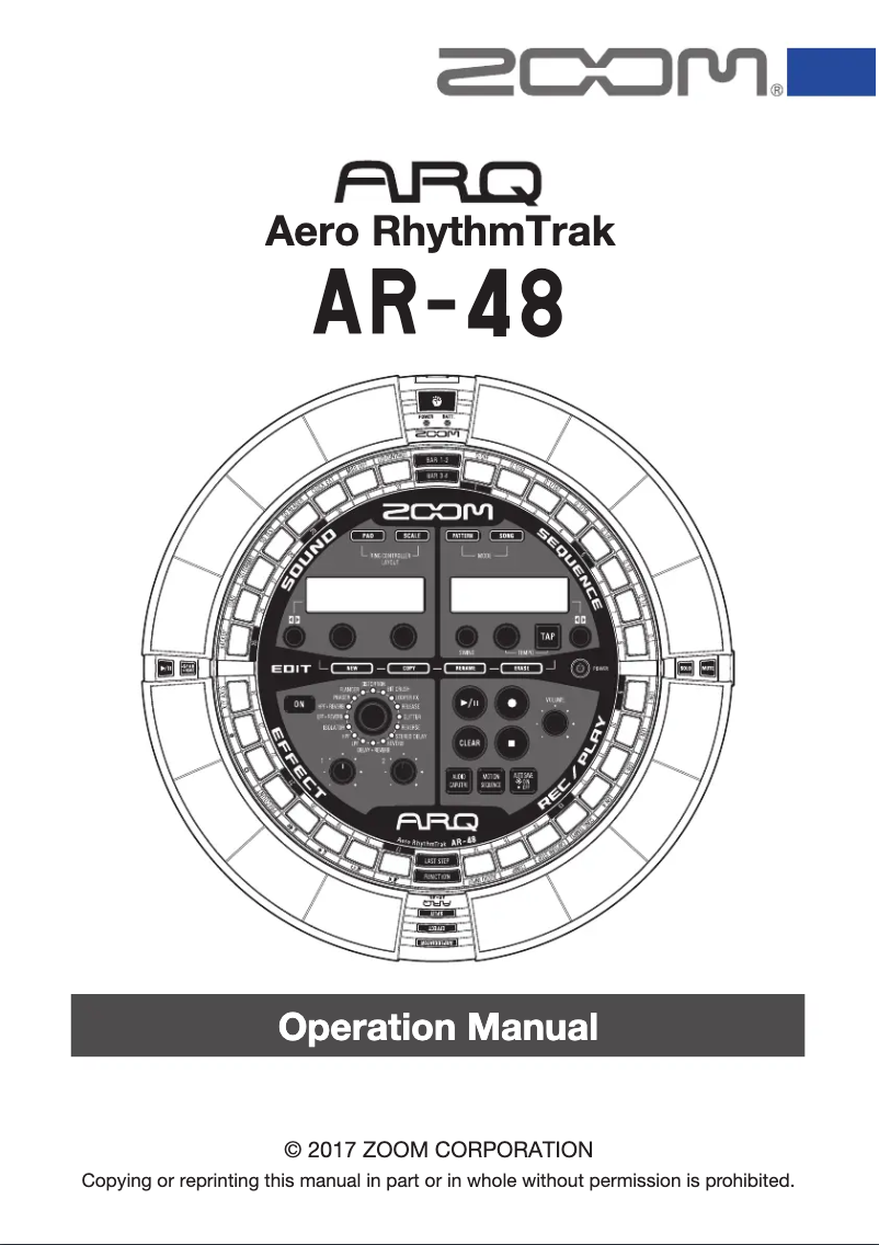 First page image of the manual for ARQ AR-48