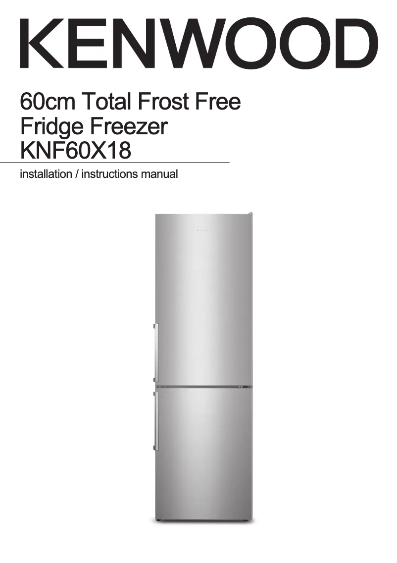 First page image of the manual for KNF60X18