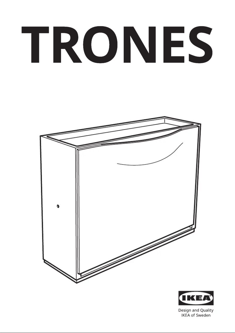 Page 1 of the manual User Manual Ikea TRONES 303.973.15