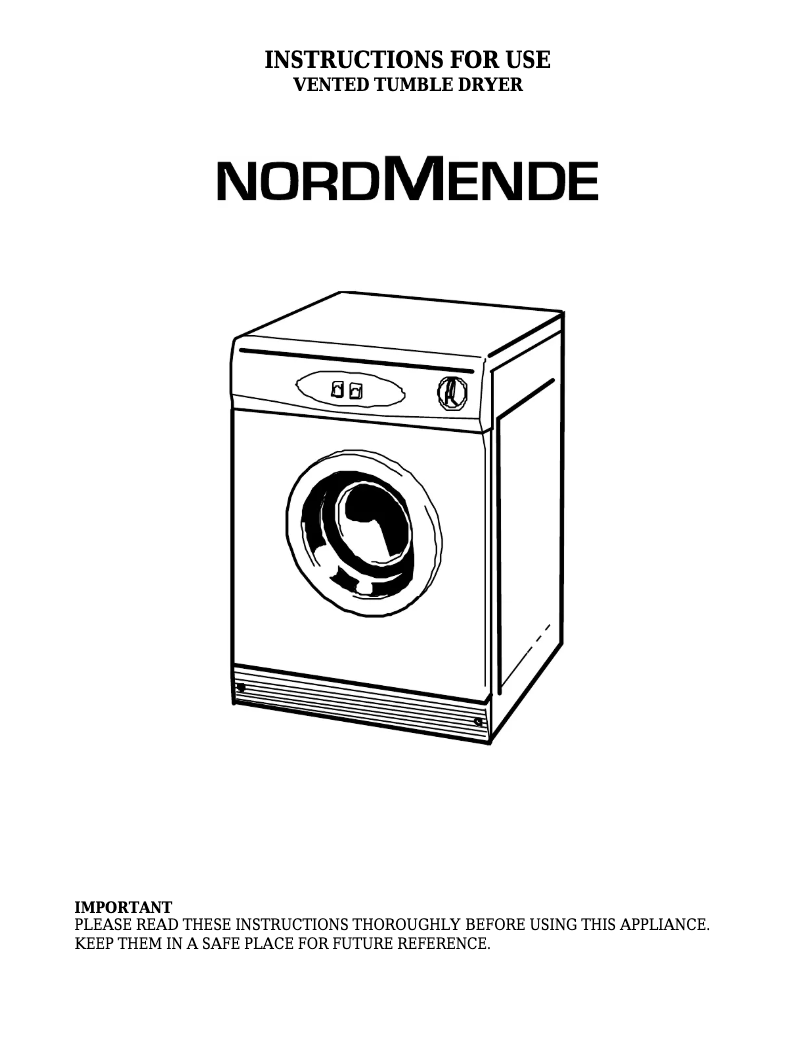 Page 1 of the manual User Manual Nordmende TDV71NMSL