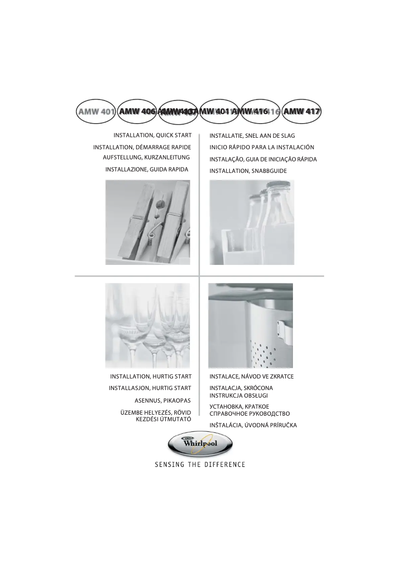 Page 1 of the manual User Manual Whirlpool AMW 407 IX