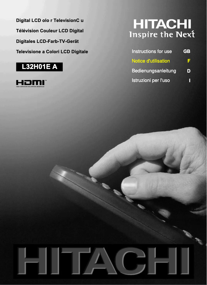 First page image of the manual for L32H01EA