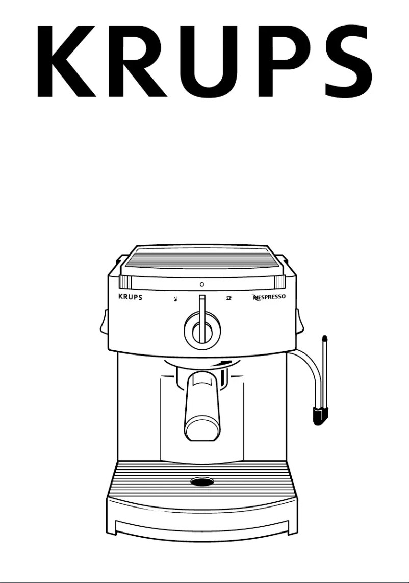 Page 1 of the manual User Manual Krups F893