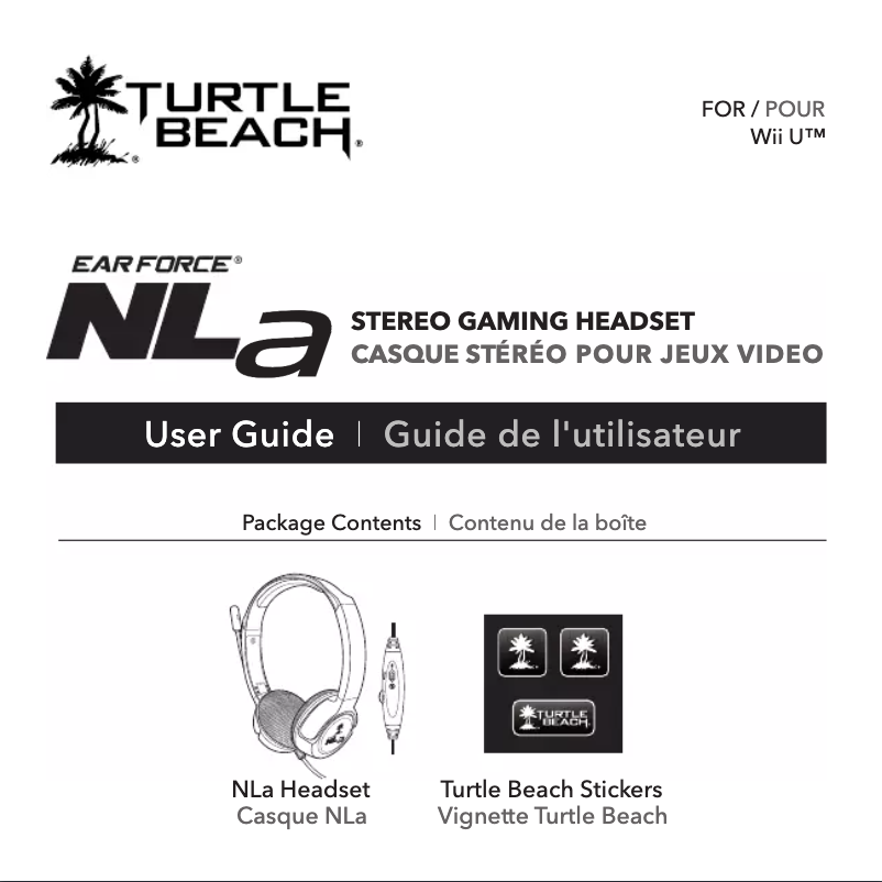 Page 1 of the manual User Manual Turtle Beach Earforce NLA