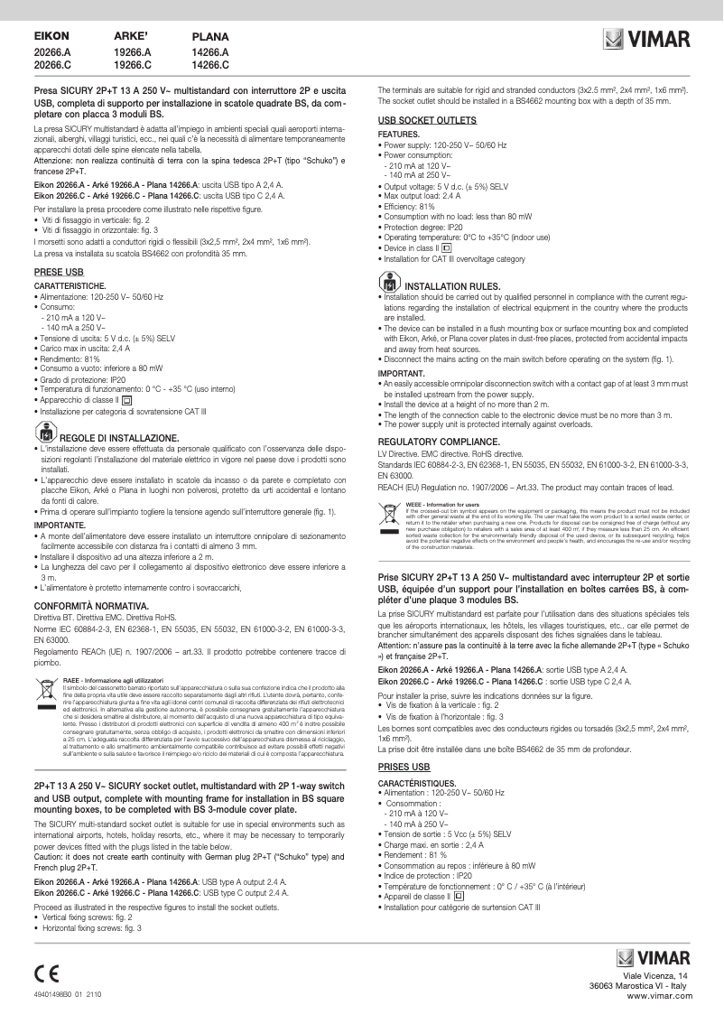 First page image of the manual for 19266.A.B