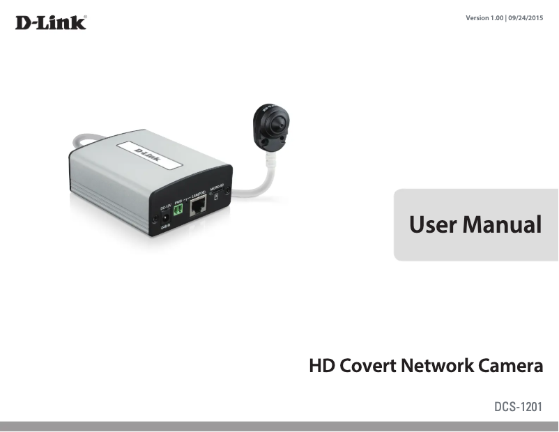 Page 1 of the manual User Manual D-Link DCS-1201