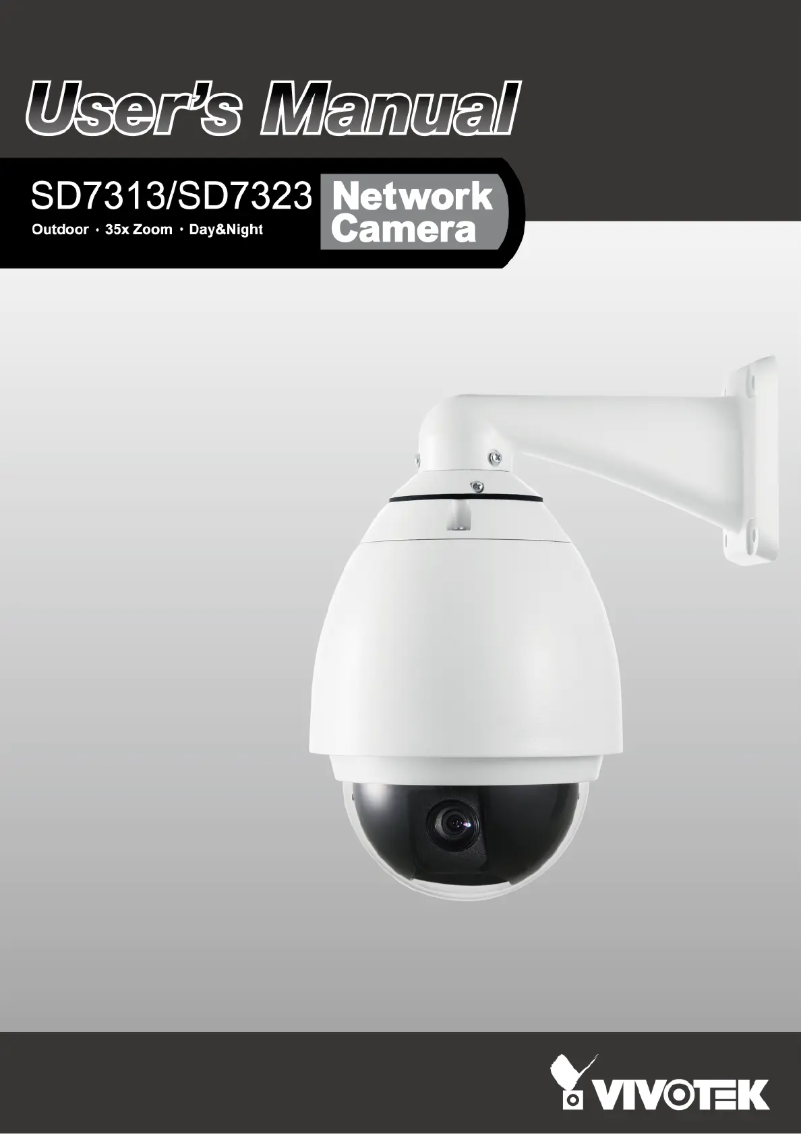 First page image of the manual for SD7323