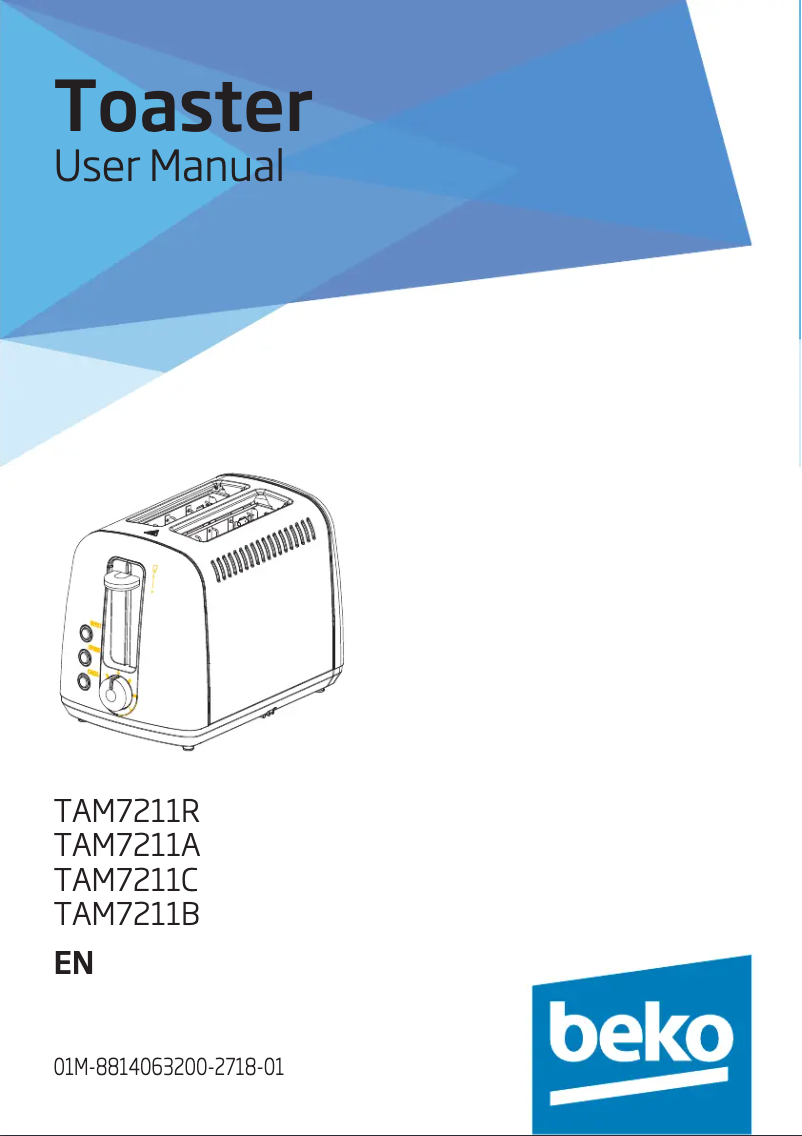 First page image of the manual for TAM7211C
