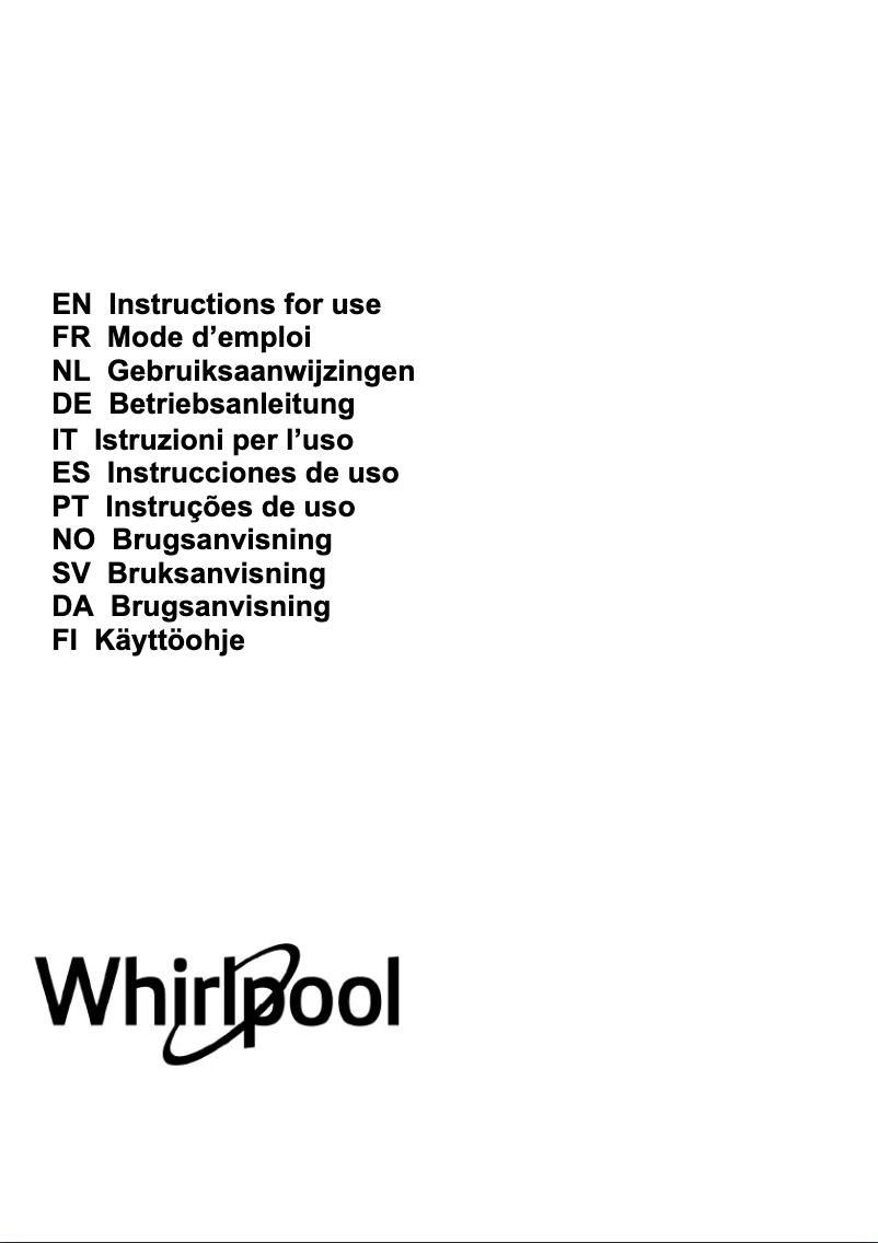 Page 1 of the manual User Manual Whirlpool WEI 9FF LR WH