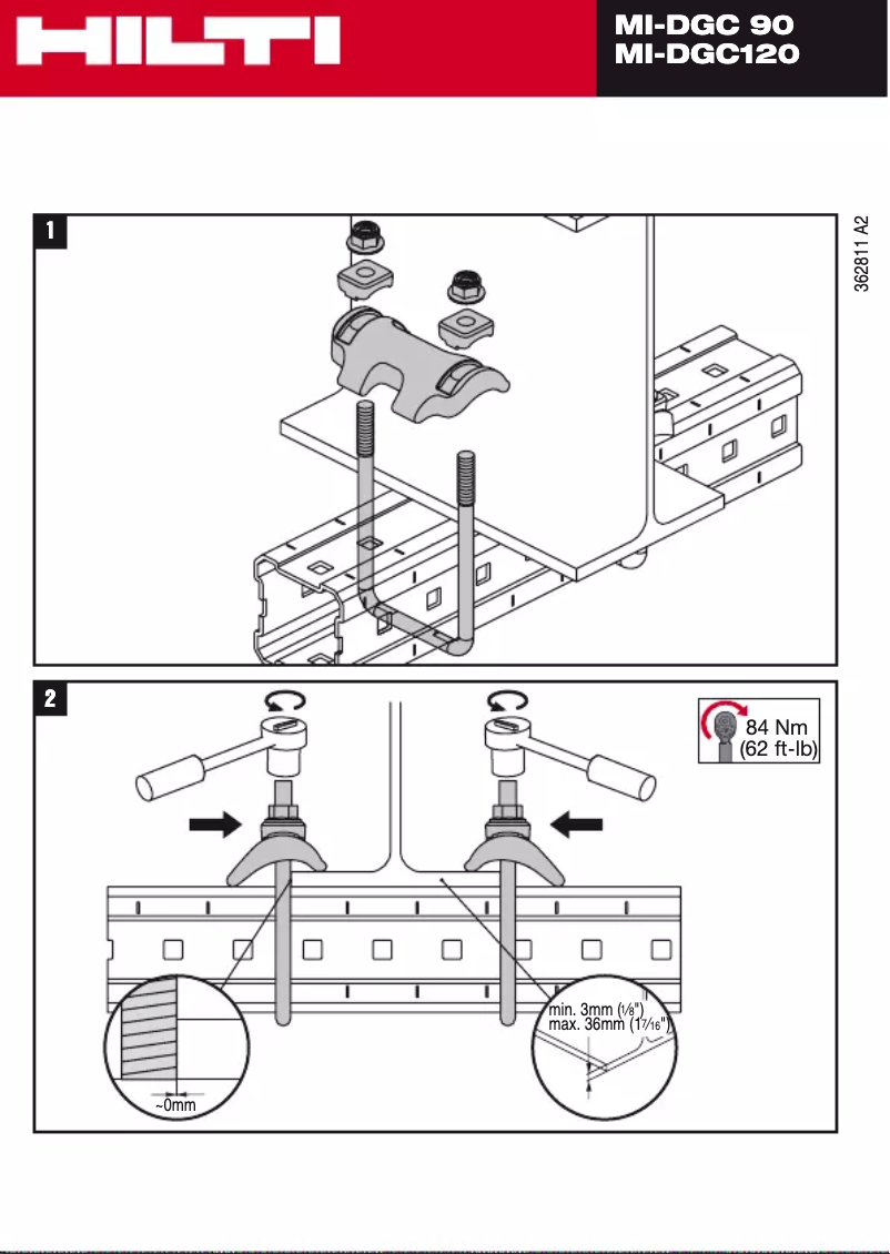 Page 1 of the manual User Manual Hilti MI-DGC