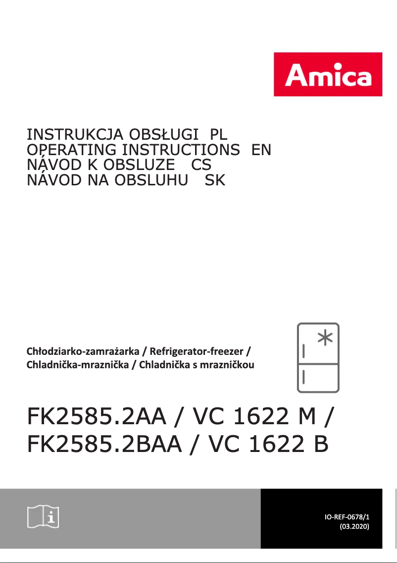 Page 1 of the manual User Manual Amica VC1622M