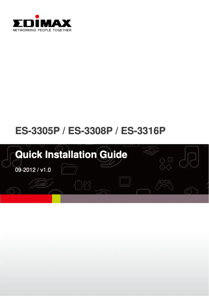 Page 1 of the manual User Manual Edimax ES-3316P