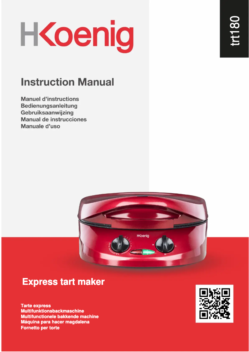Page 1 of the manual User Manual H.Koenig TRT180