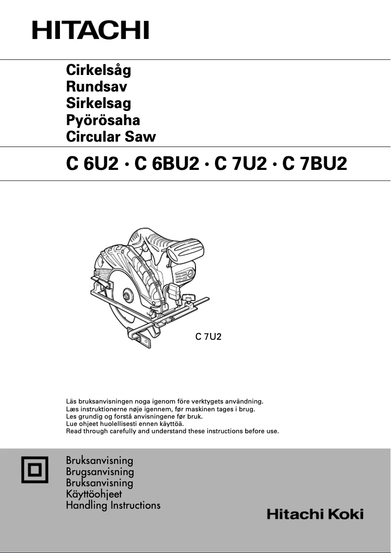 First page image of the manual for C 6BU2