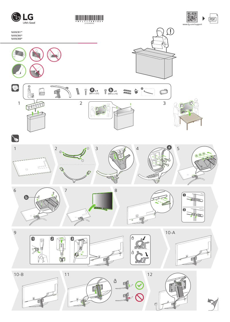 Page 1 of the manual User Manual LG 55NANO863