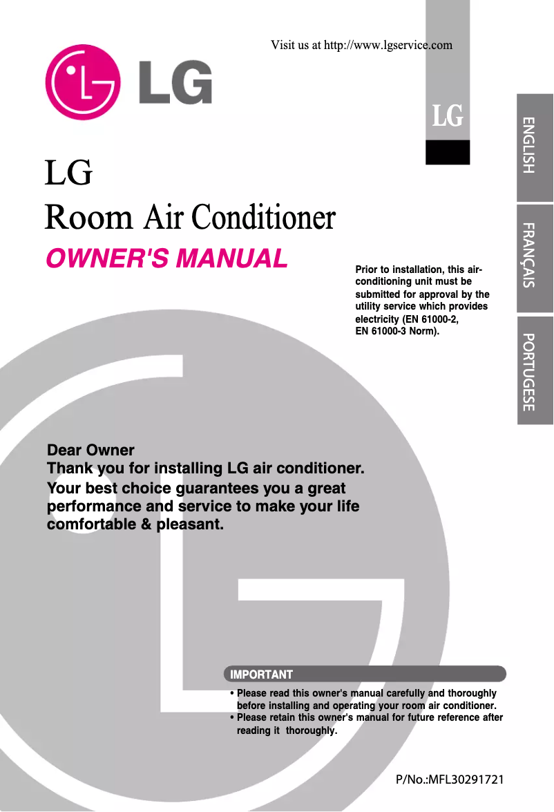 First page image of the manual for HSNC0964FM3