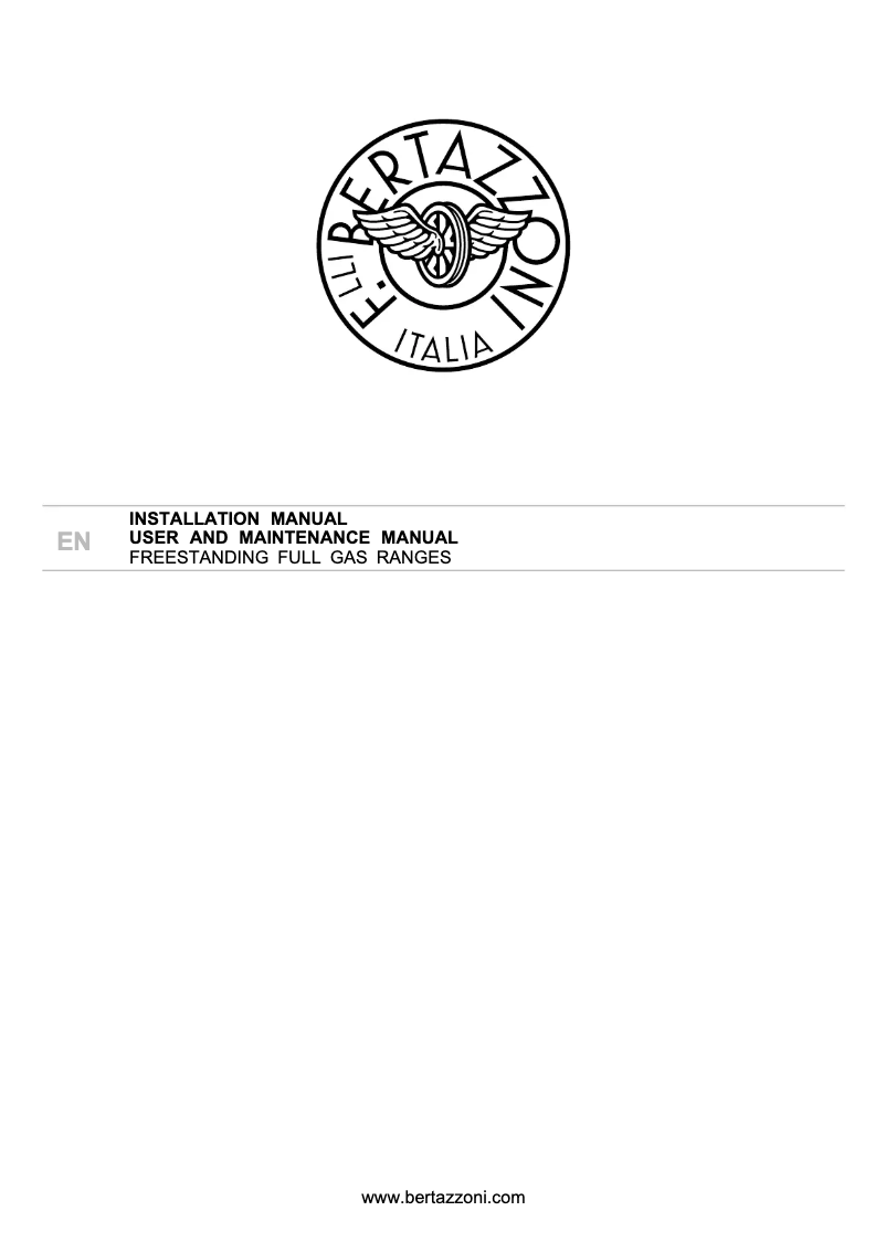 First page image of the manual for PRO305GASXV