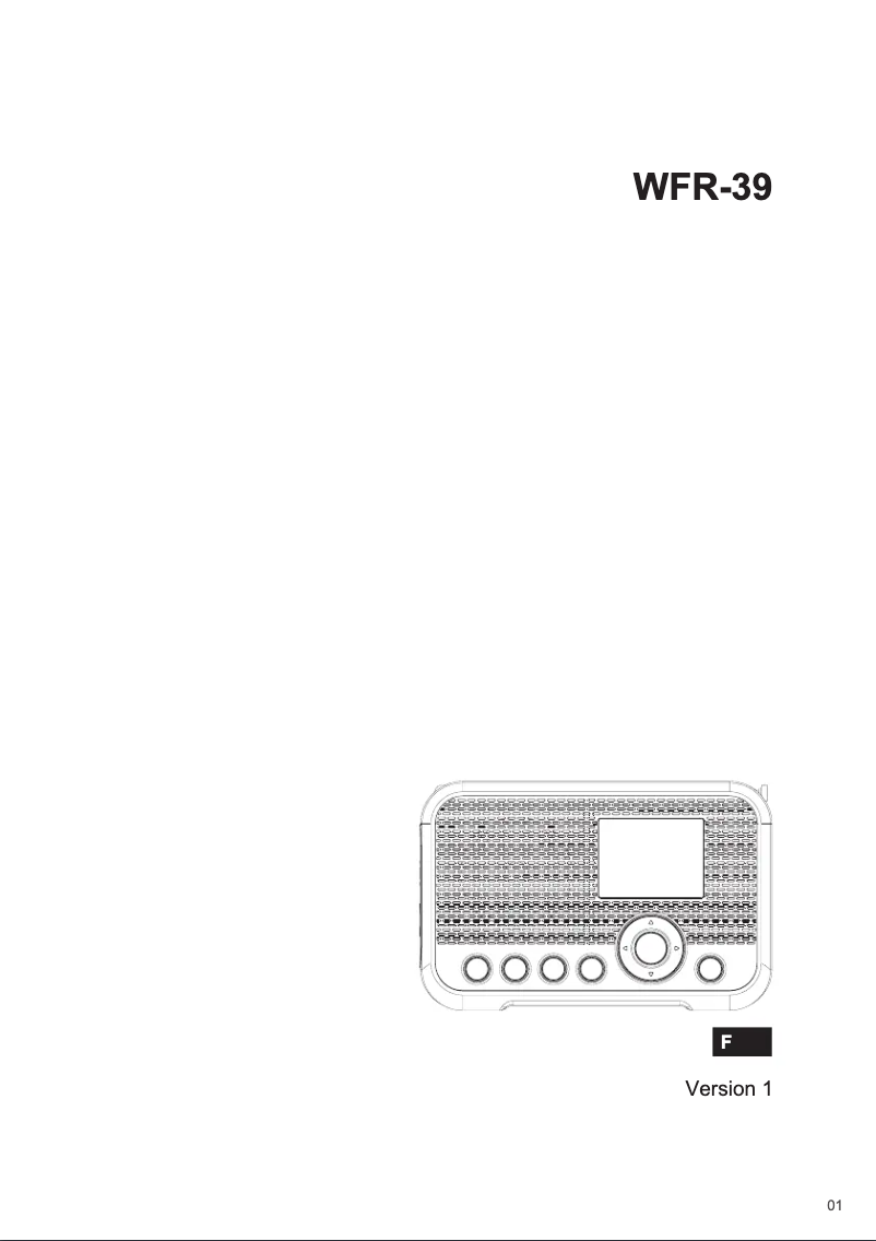 First page image of the manual for WFR-39