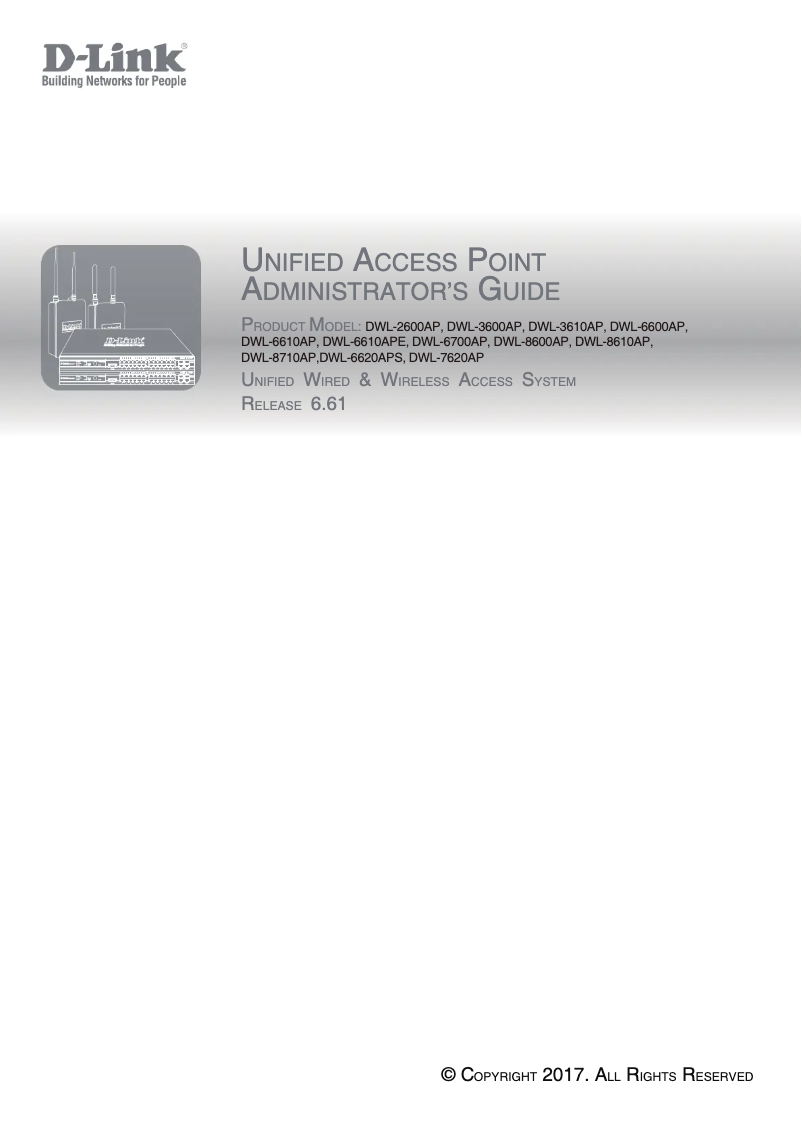 First page image of the manual for DWL-2600AP