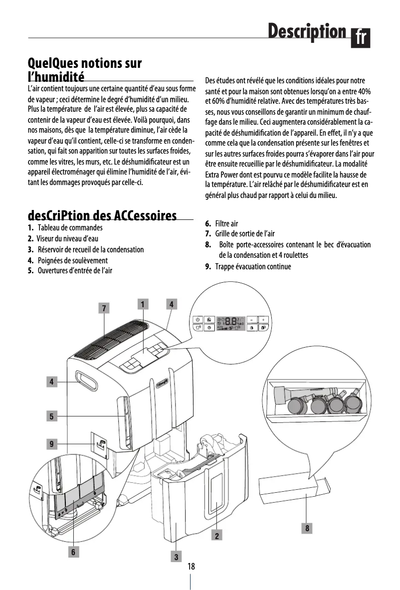 Page 1 of the manual User Manual DeLonghi Tasciugo AriaDry Compact DDS 30 Combi