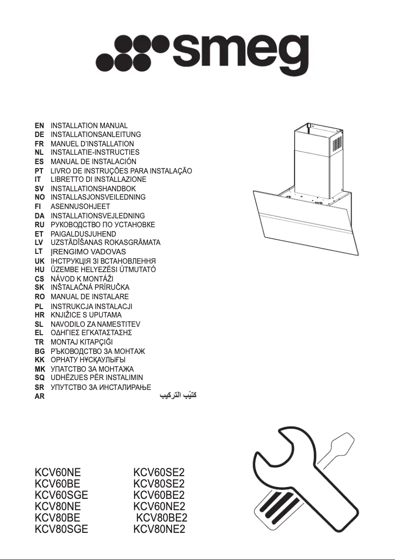 Page 1 of the manual User Manual Smeg KCV60BE