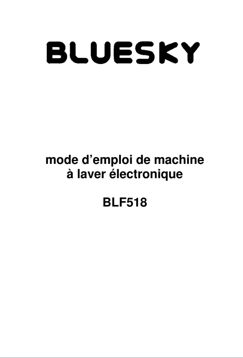 Page 1 of the manual User Manual Bluesky BLF 518