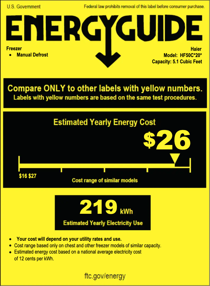 First page image of the manual for HF50CW20W