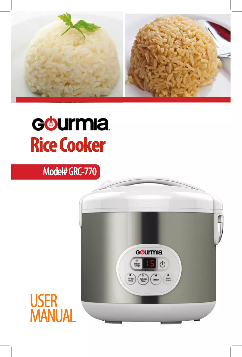 First page image of the manual for GRC770