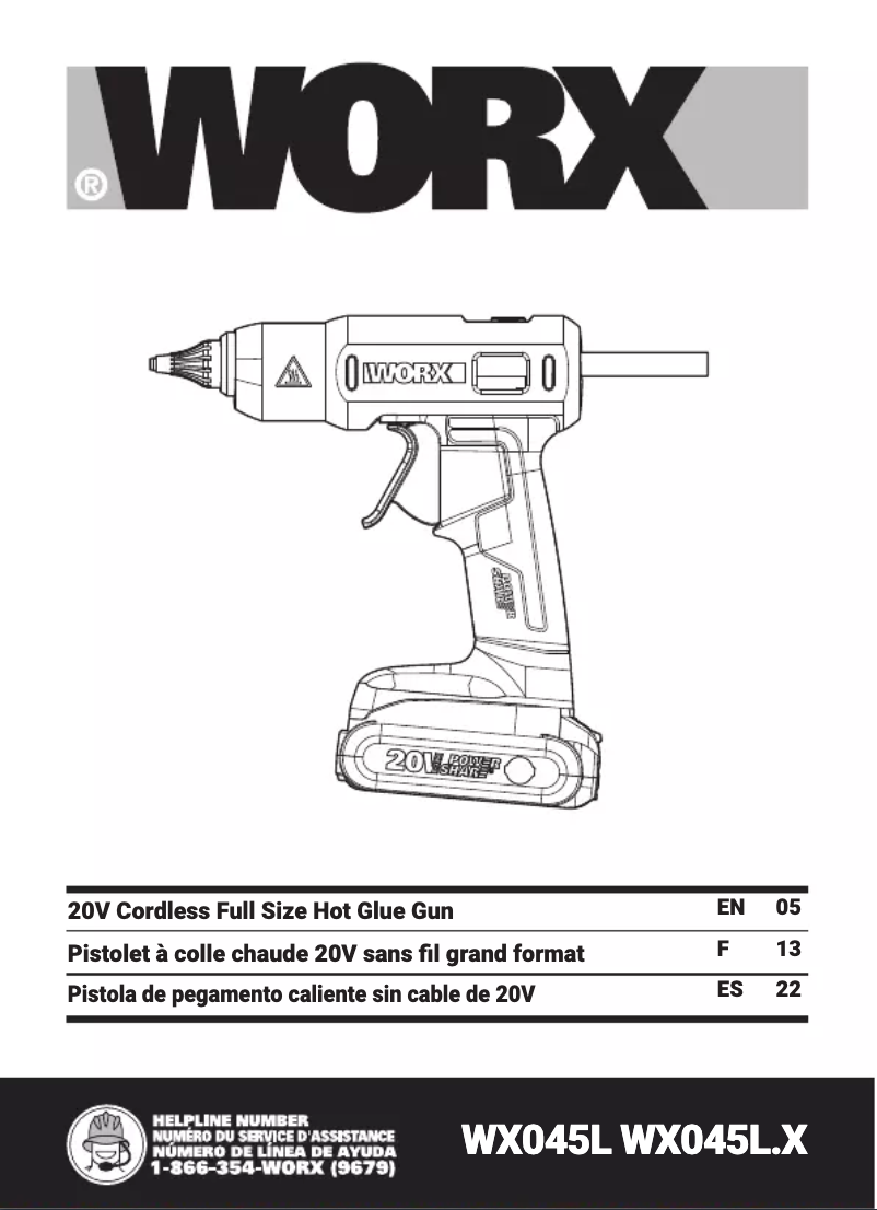 First page image of the manual for WX045L.9