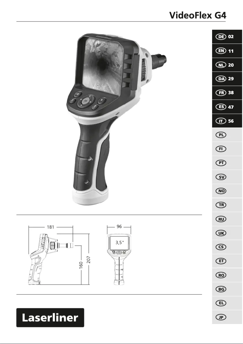 Page 1 of the manual User Manual Laserliner VideoFlex G4 Max