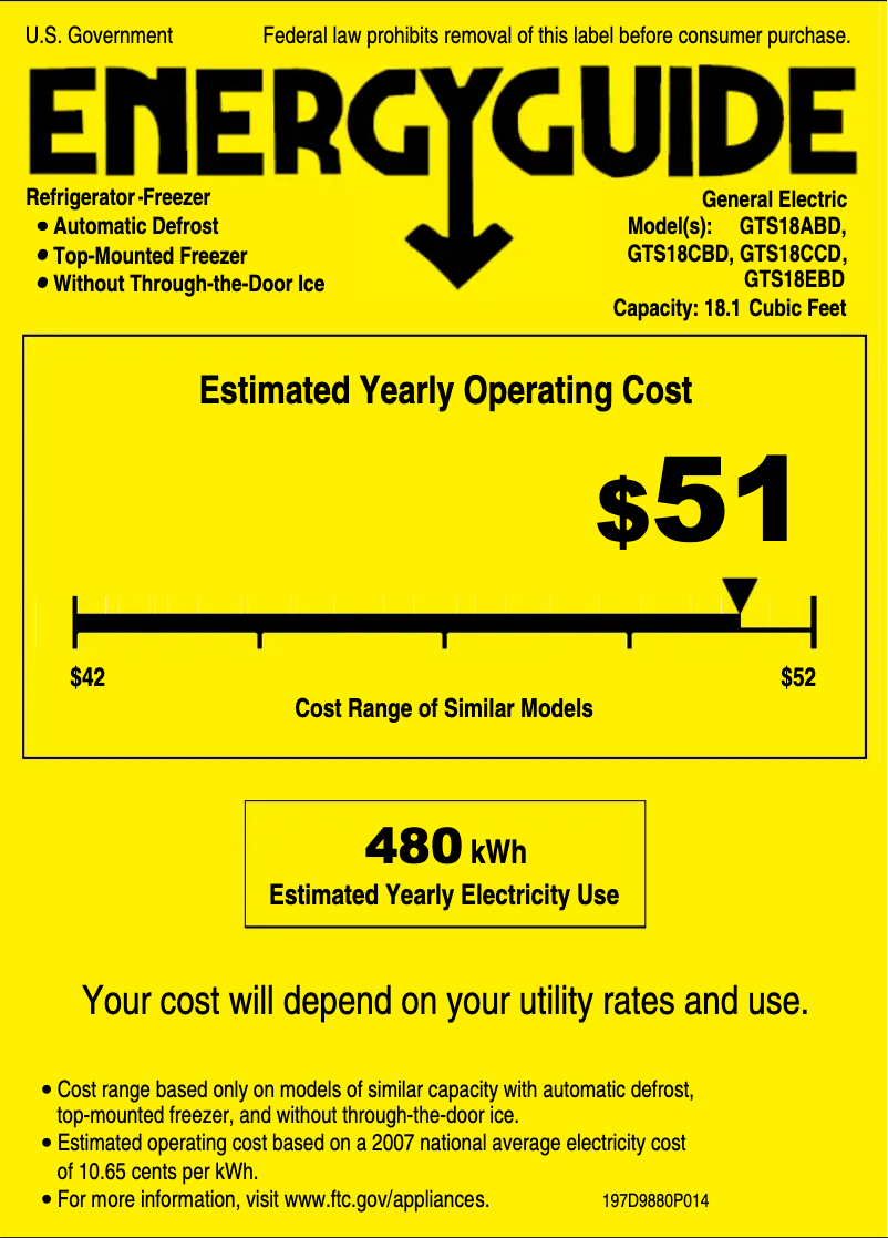 First page image of the manual for GTS18EBDBB
