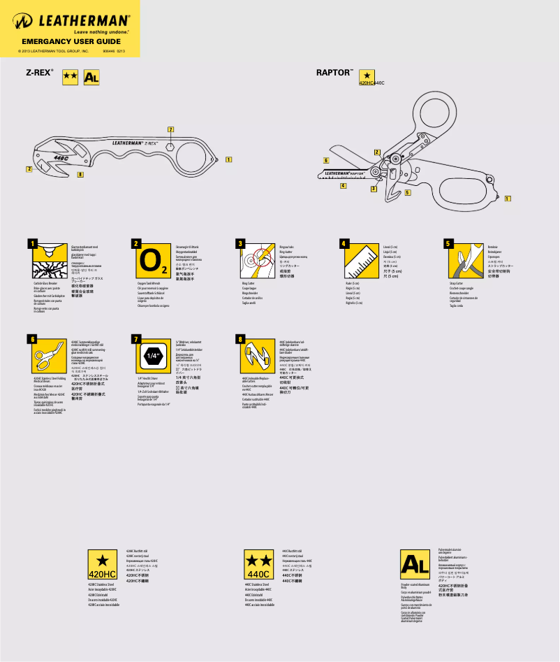 Image de la première page du manuel de l'appareil Z-Rex