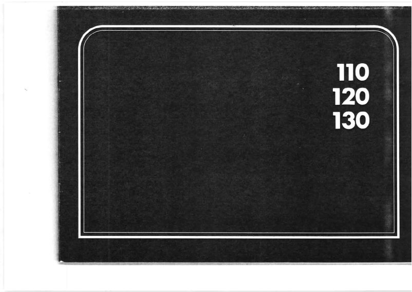 Page 1 of the manual User Manual Elna 120