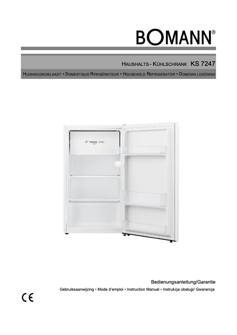 Page 1 of the manual User Manual Bomann KS 7247