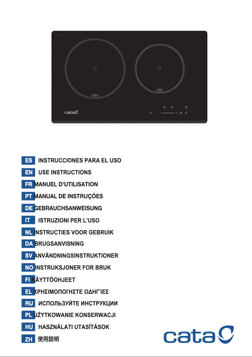 Page 1 of the manual User Manual CATA IB 2 PLUS BK