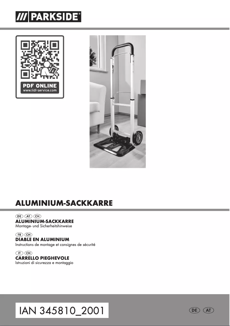 Page 1 of the manual User Manual Parkside HG04152