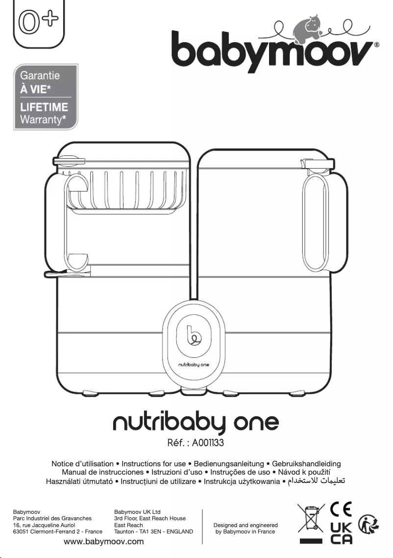 Page 1 of the manual User Manual Babymoov Nutribaby One