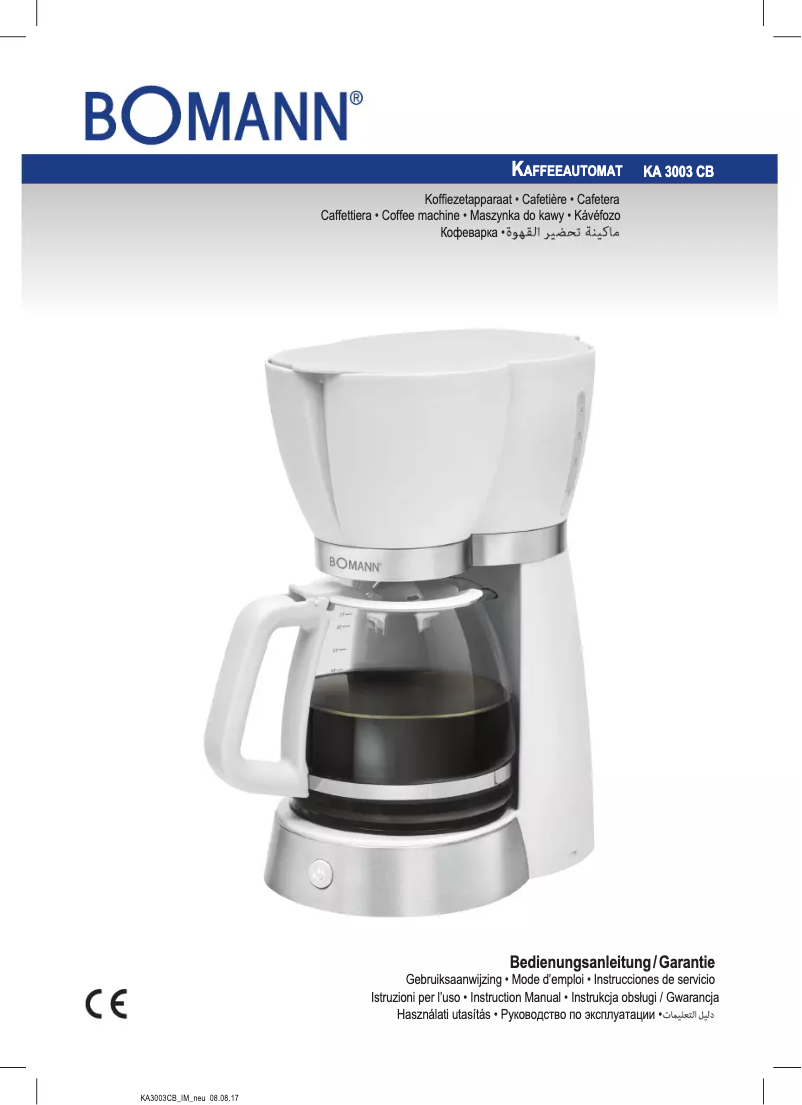 First page image of the manual for KA 3003 CB