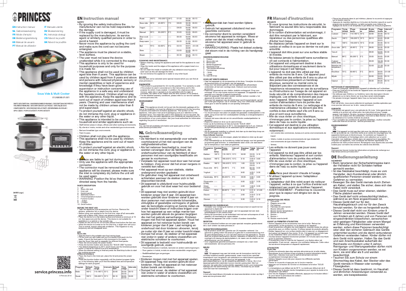 First page image of the manual for 263000