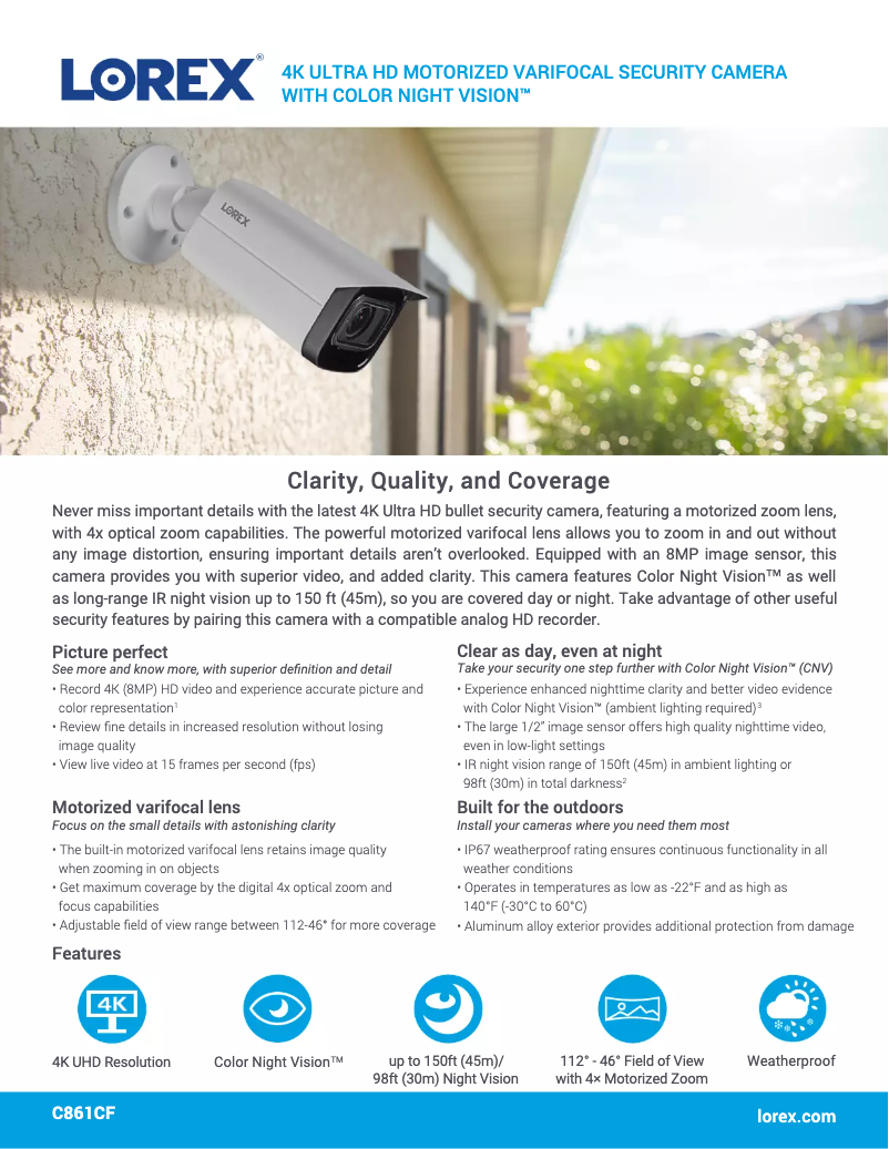 First page image of the manual for C861CF