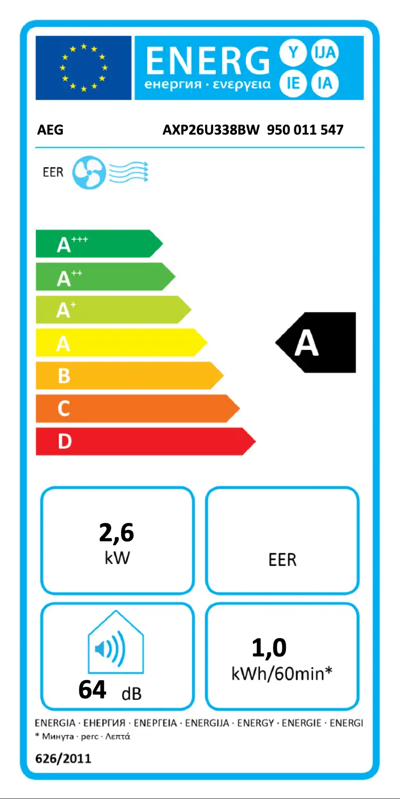 First page image of the manual for ChillFlex Pro AXP26U338BW