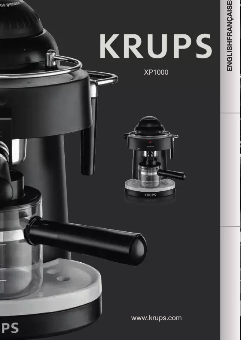 Page 1 de la notice Manuel utilisateur Krups XP1000