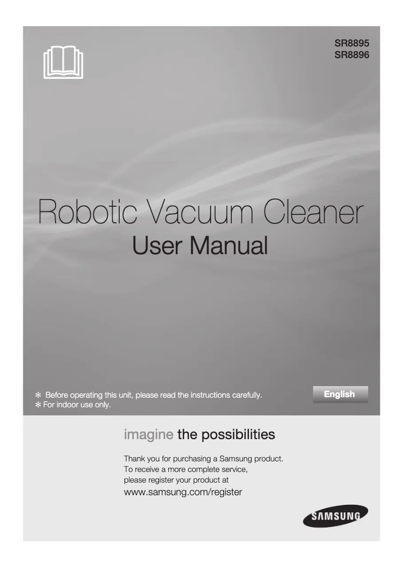 Page 1 of the manual User Manual Samsung SR8898