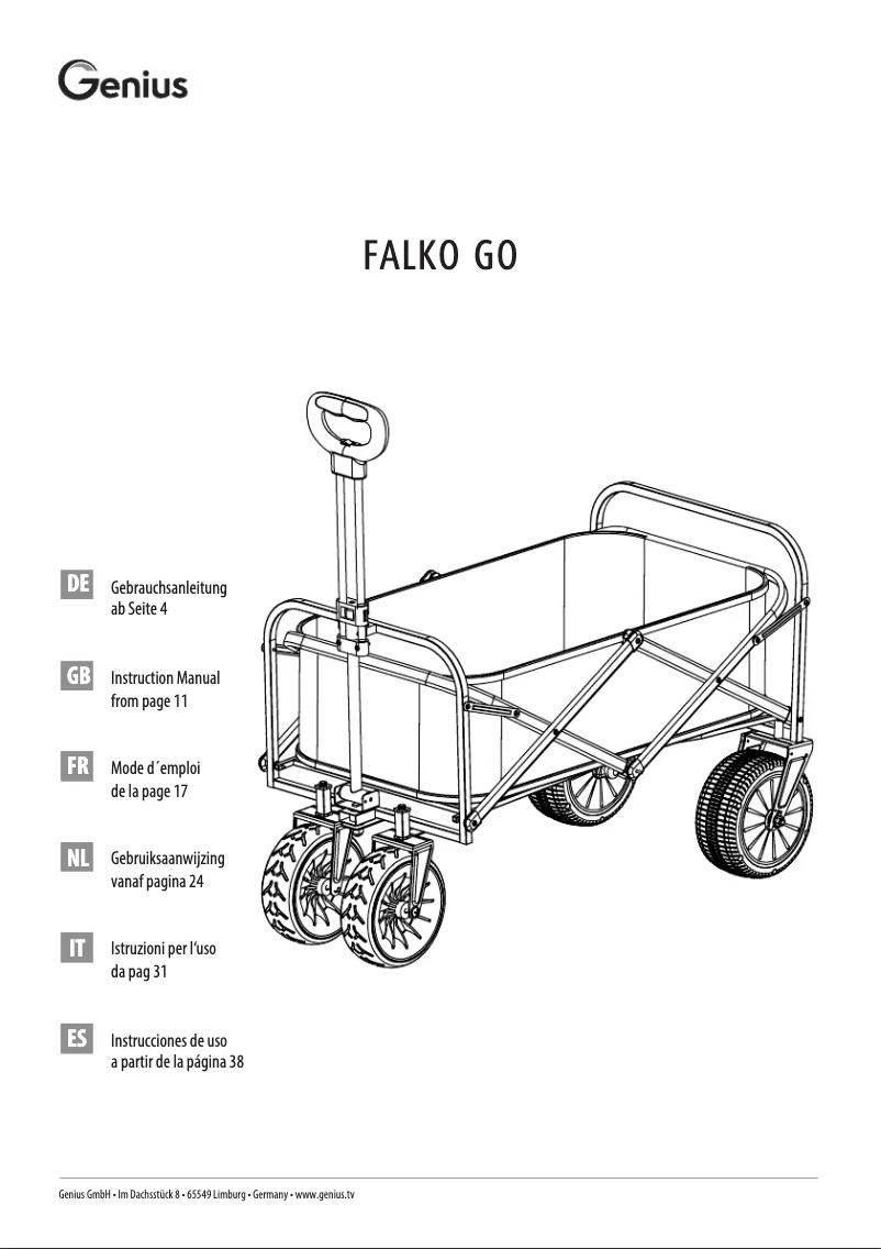 Page 1 of the manual User Manual Genius FALKO GO