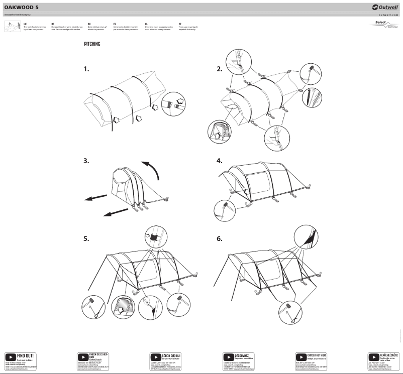 Page 1 of the manual User Manual Outwell Oakwood 5