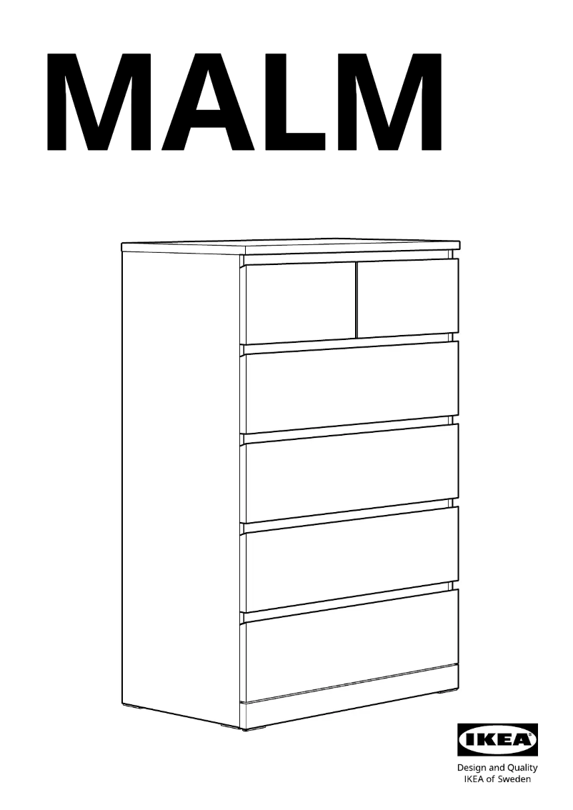 Page 1 of the manual User Manual Ikea MALM 505.762.12
