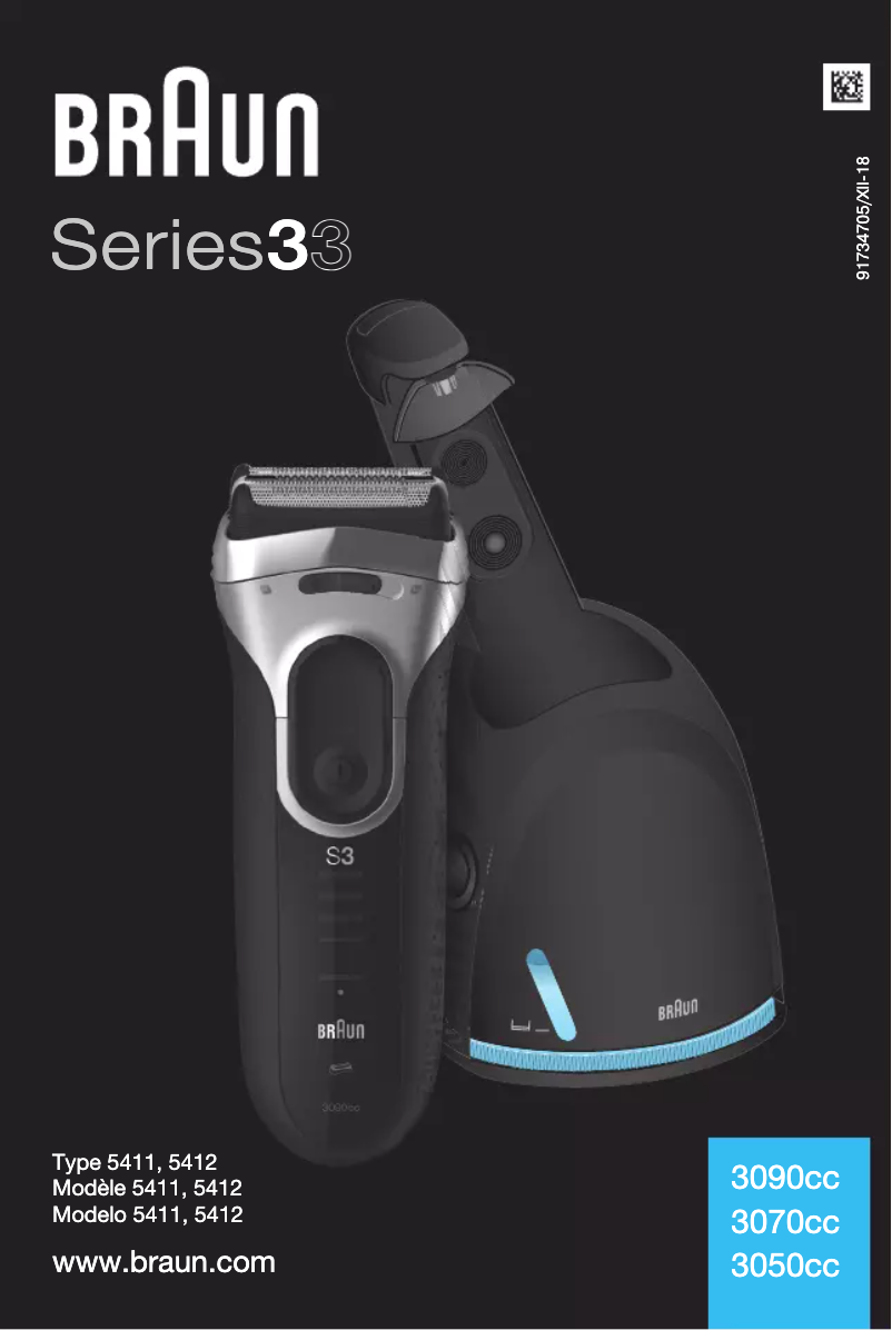 Page 1 of the manual User Manual Braun Series 3 3050cc