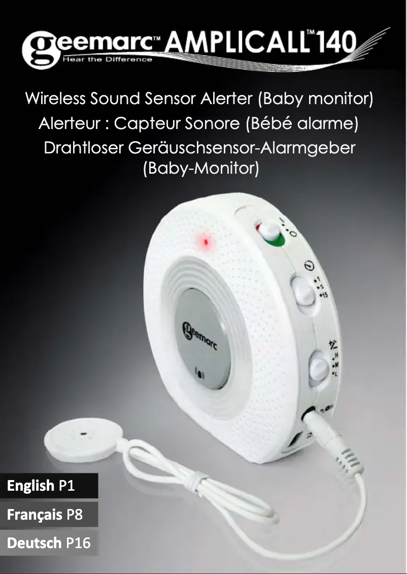 First page image of the manual for AMPLICALL 140